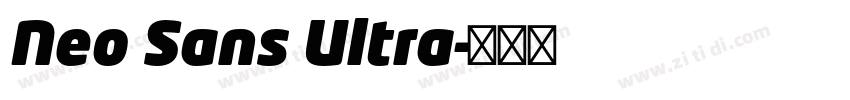 Neo Sans Ultra字体转换